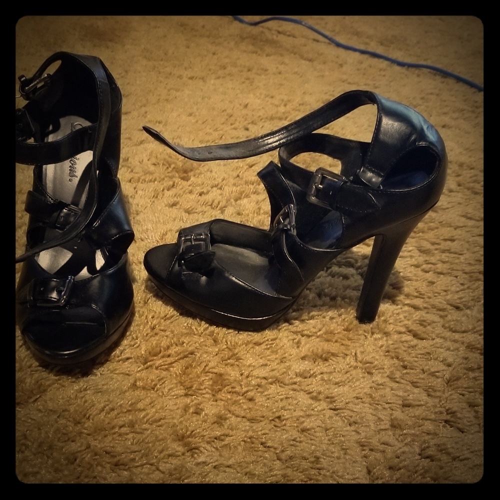 Strappy heels